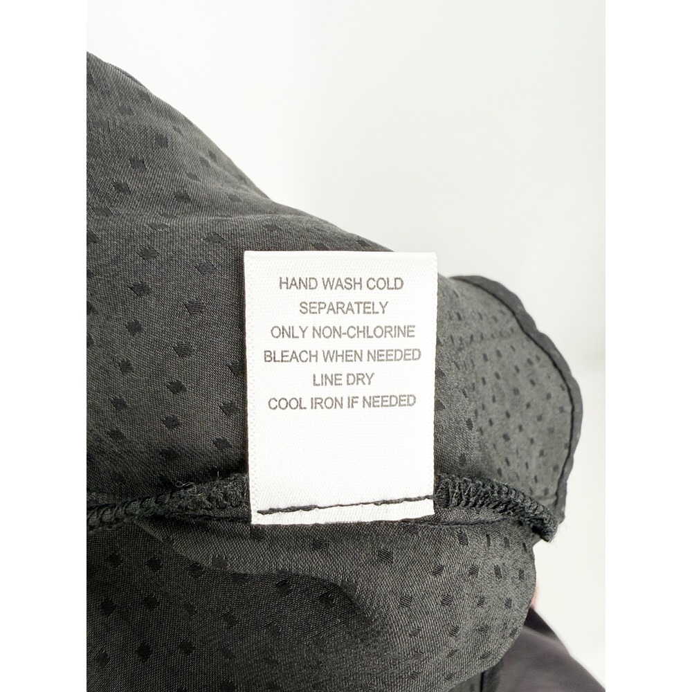 Anthropologie DRA Lola Peasant Dress Black Swiss Dot Midi Puff Sleeve Small - Picture 10 of 10